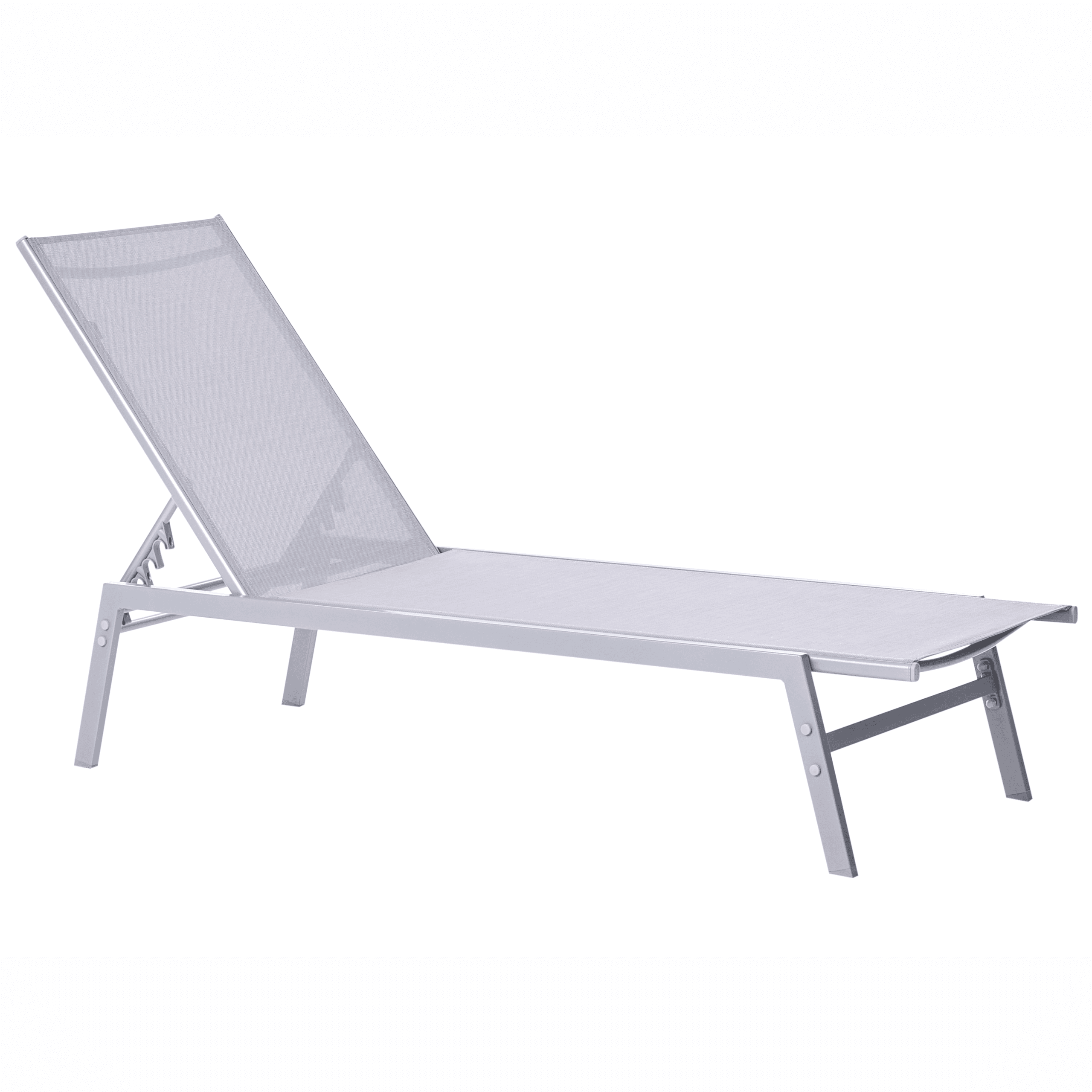 Aurinkotuoli NOLI kallistettava metalli Harmaa