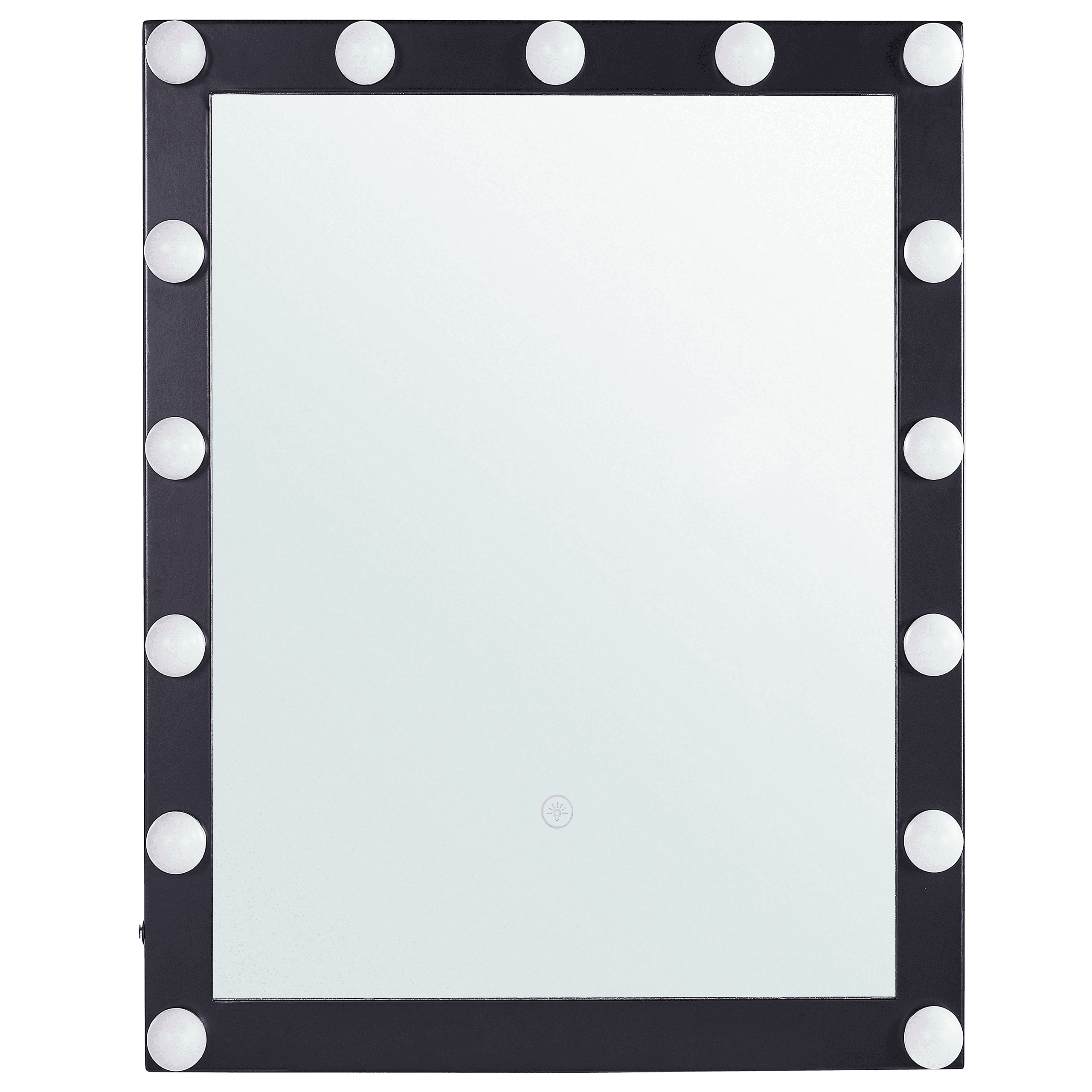 Kylpyhuoneen LED-peili ODENAS 50 cm 60 cm Musta