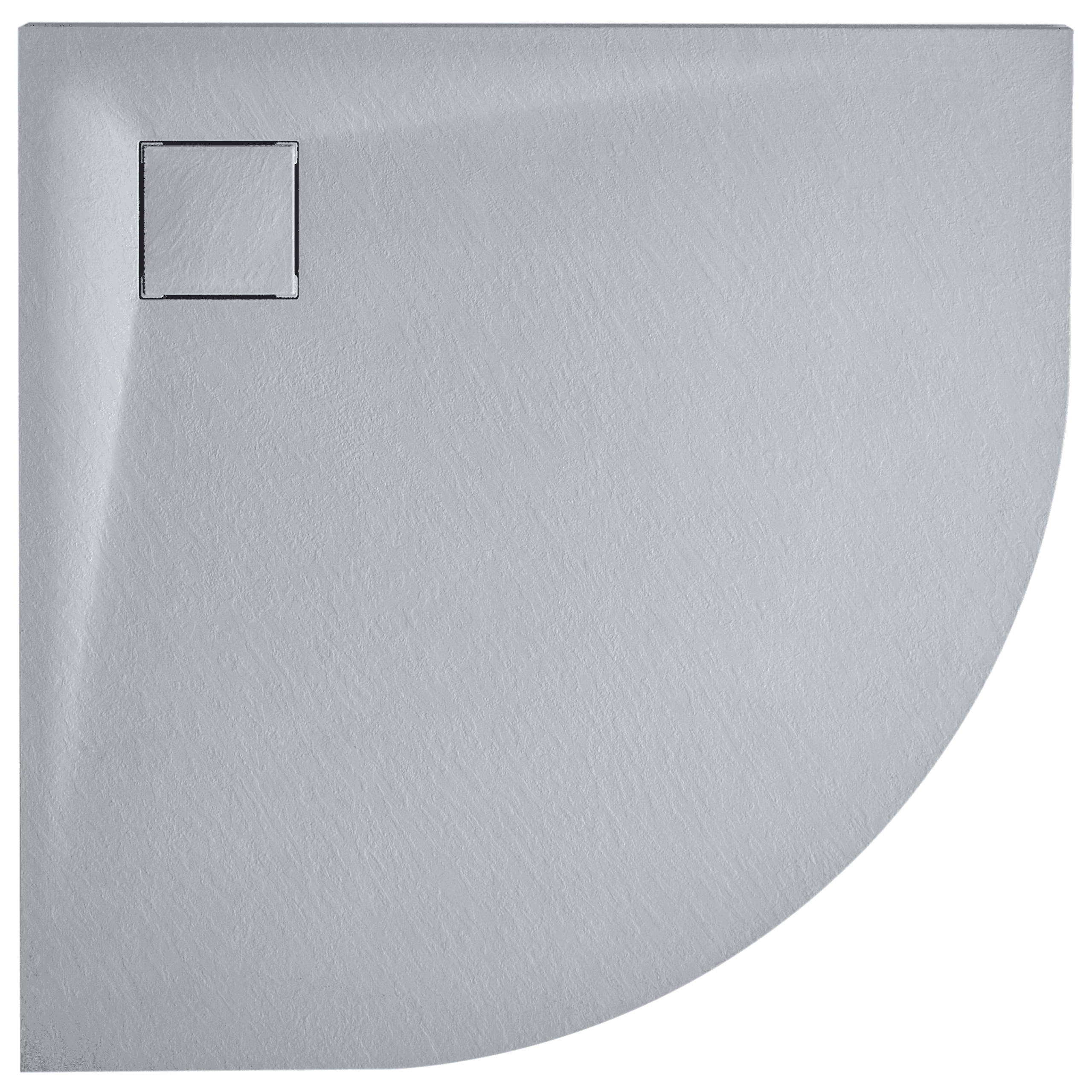 Suihkuallas PARON 80 x 80 x 3 cm Harmaa