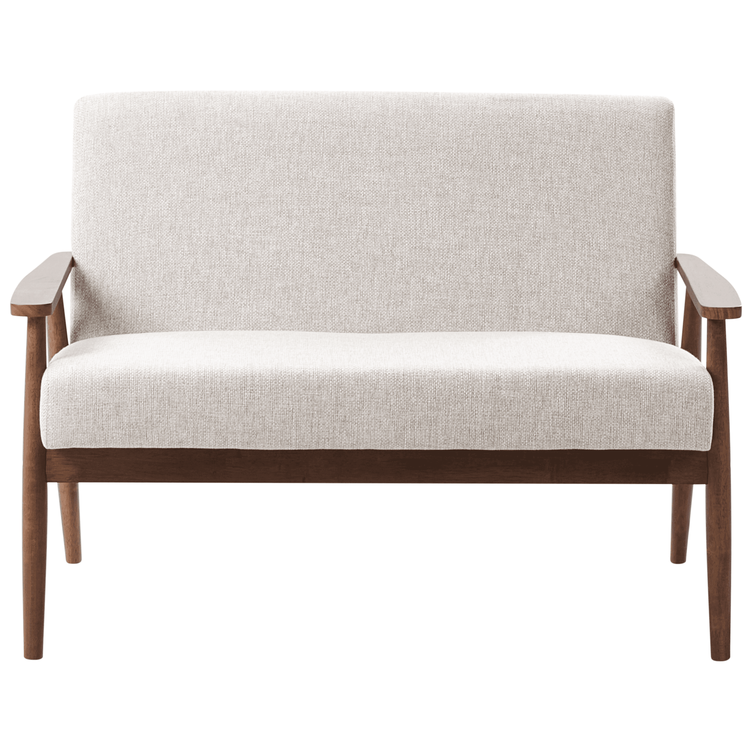 Sohva 2-istuttava ESRUM kangas Tummanruskea/harmaa