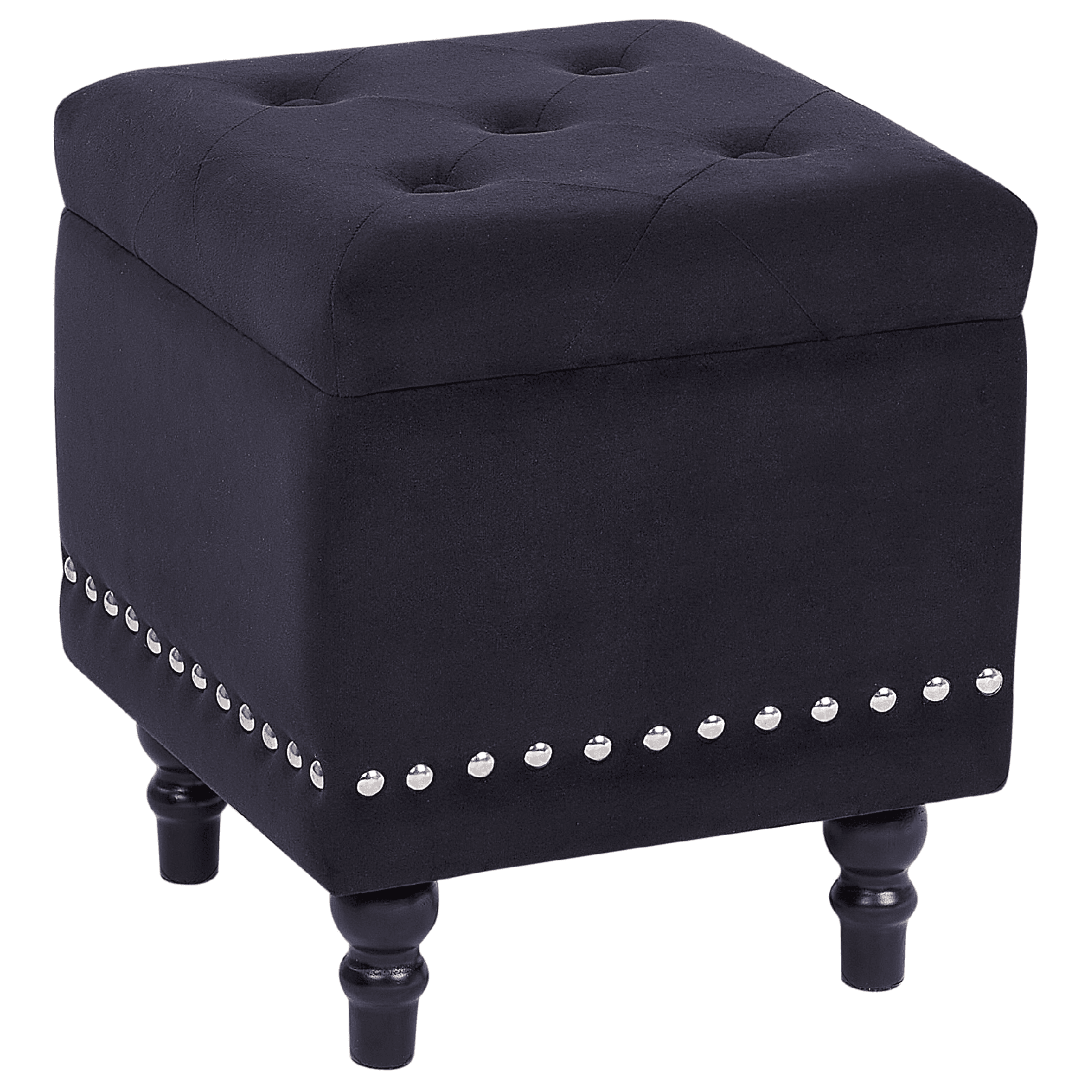 Säilytysrahi LORETTO sametti Musta 37 cm 37 cm 40 cm