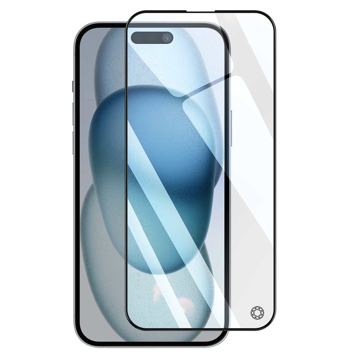 Karkaistu Lasi Näytönsuoja iPhone 15 Plus 2.5D Alkuperäinen Iskunkestävä