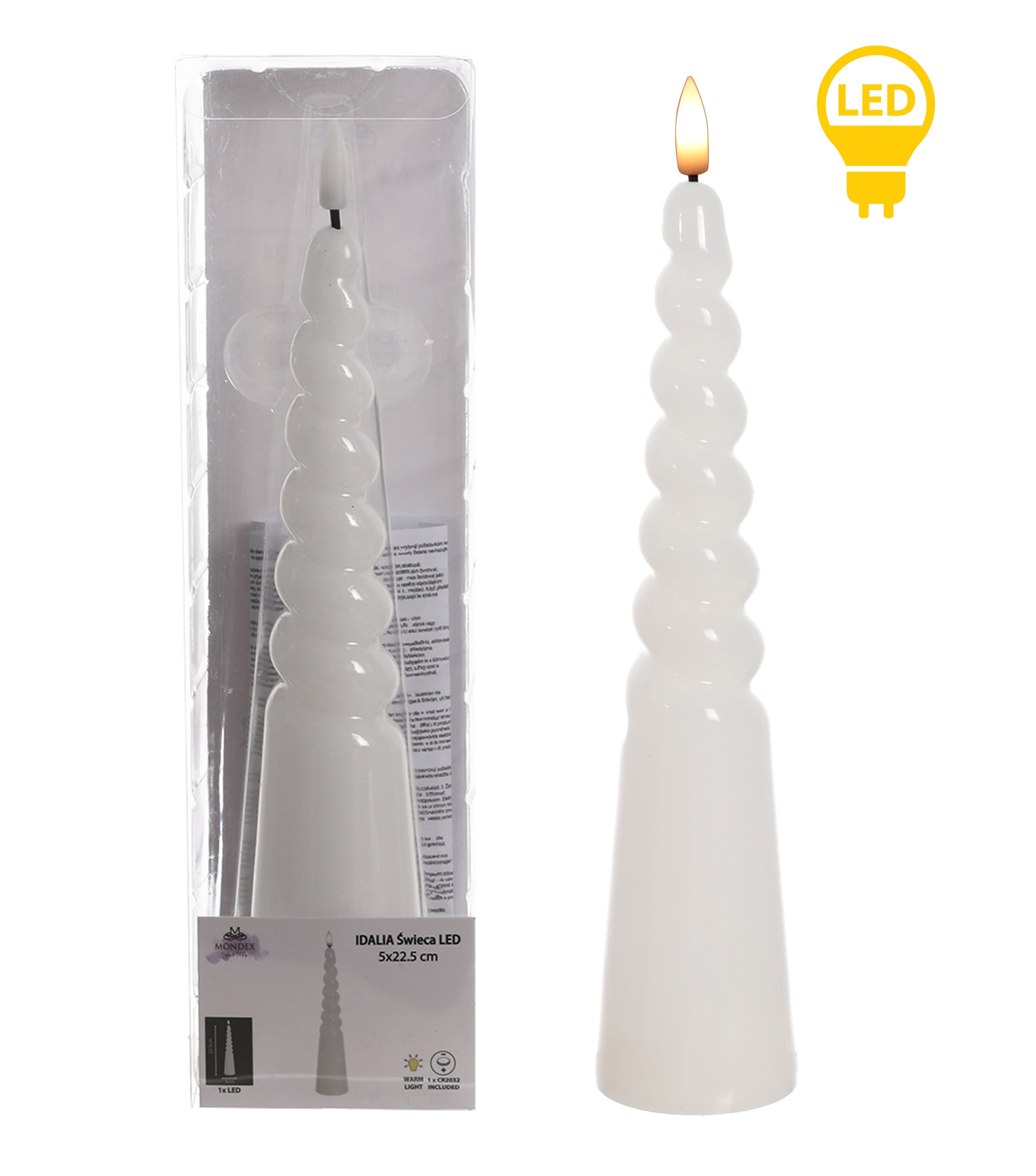 LED-kynttilä Prima IDALIA kartio 5x25 cm 1 kpl