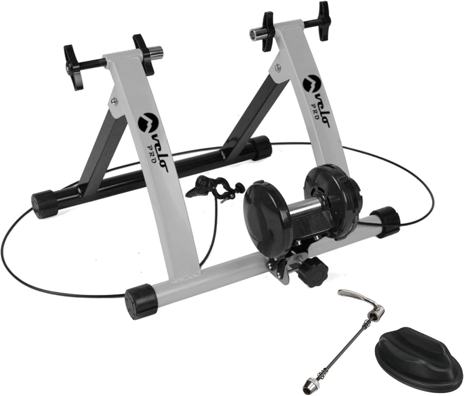Turbo Trainer säädettävä vastus magneettinen sisäpyörä maantiepyörä maastopyörä hopea