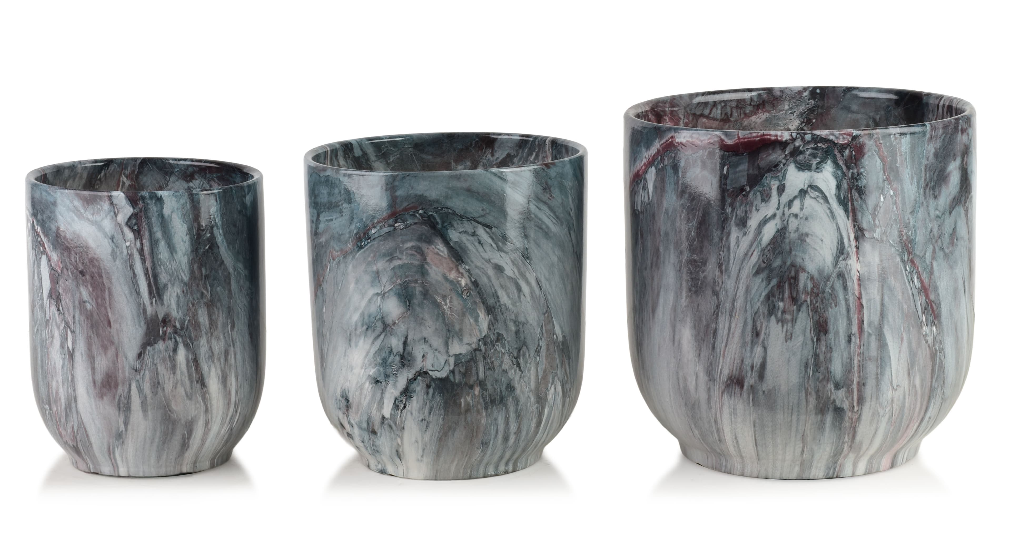 Ruukku keramiikka Mondex Neva Marble 29x29x30 harmaa setti
