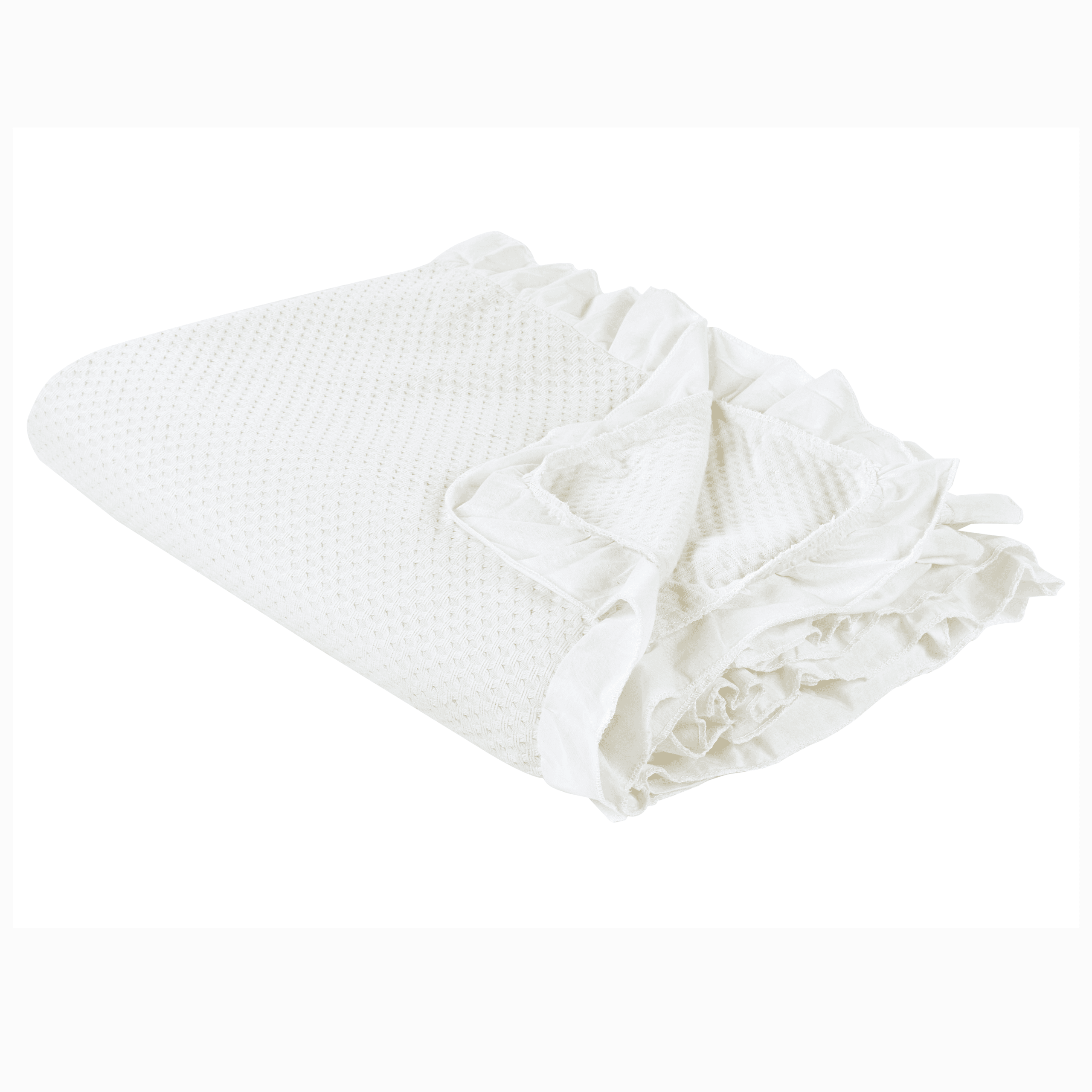 Päiväpeitto HATTON puuvilla 200 x 220 cm Luonnonvalkoinen