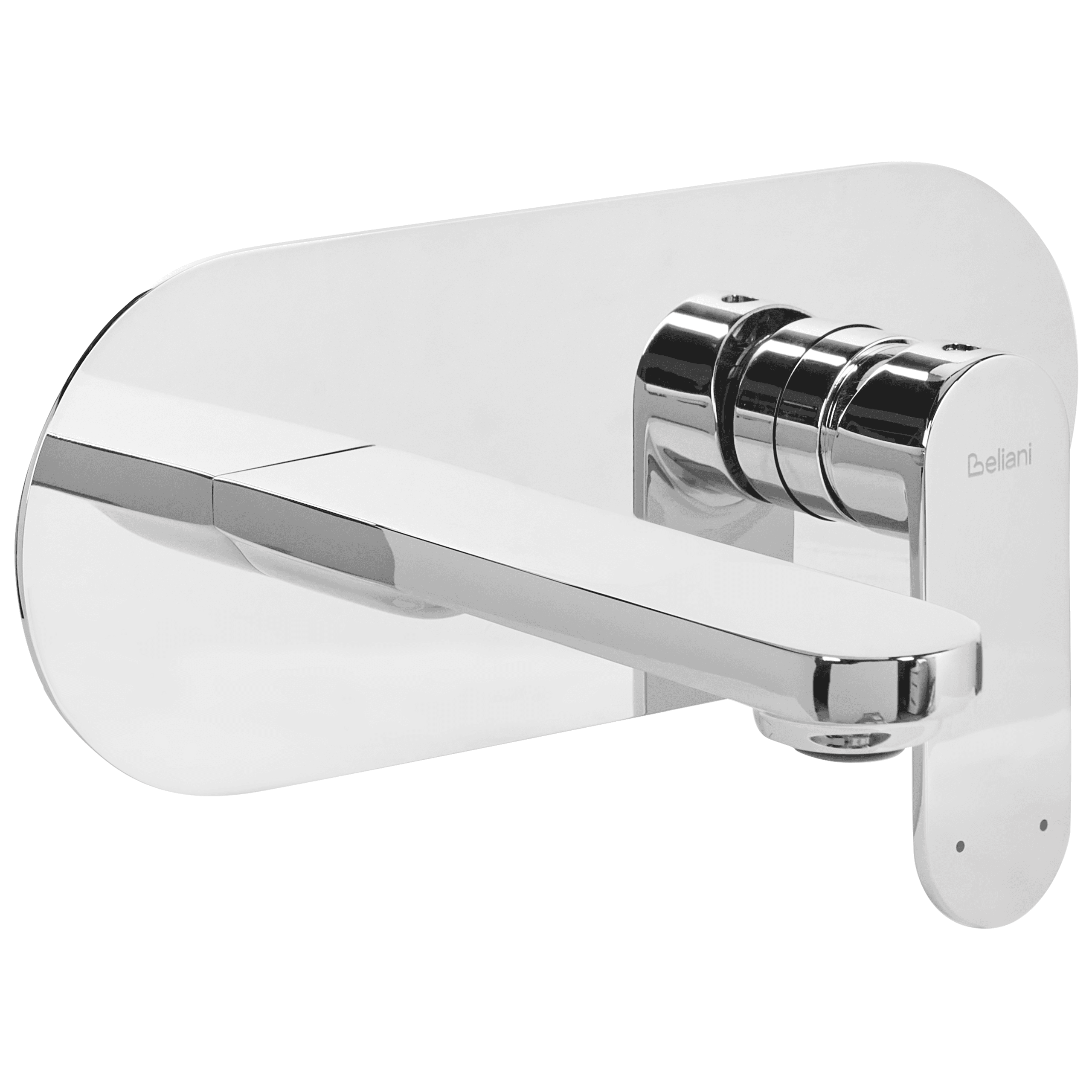 Seinään kiinnitettävä pesuallashana CHAPALA messinki Hopea