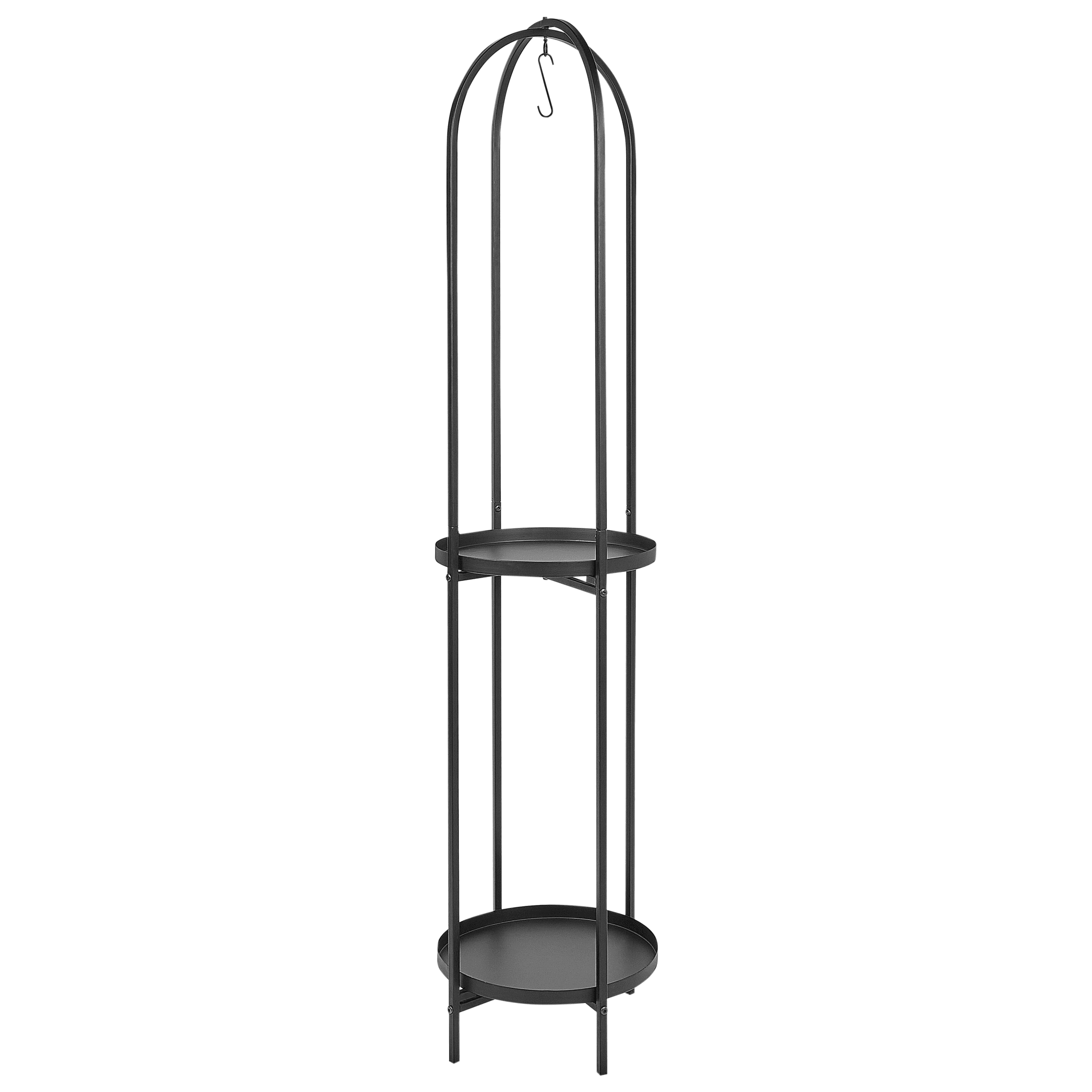 Kukkateline TAMARIX metalli 35 cm Musta