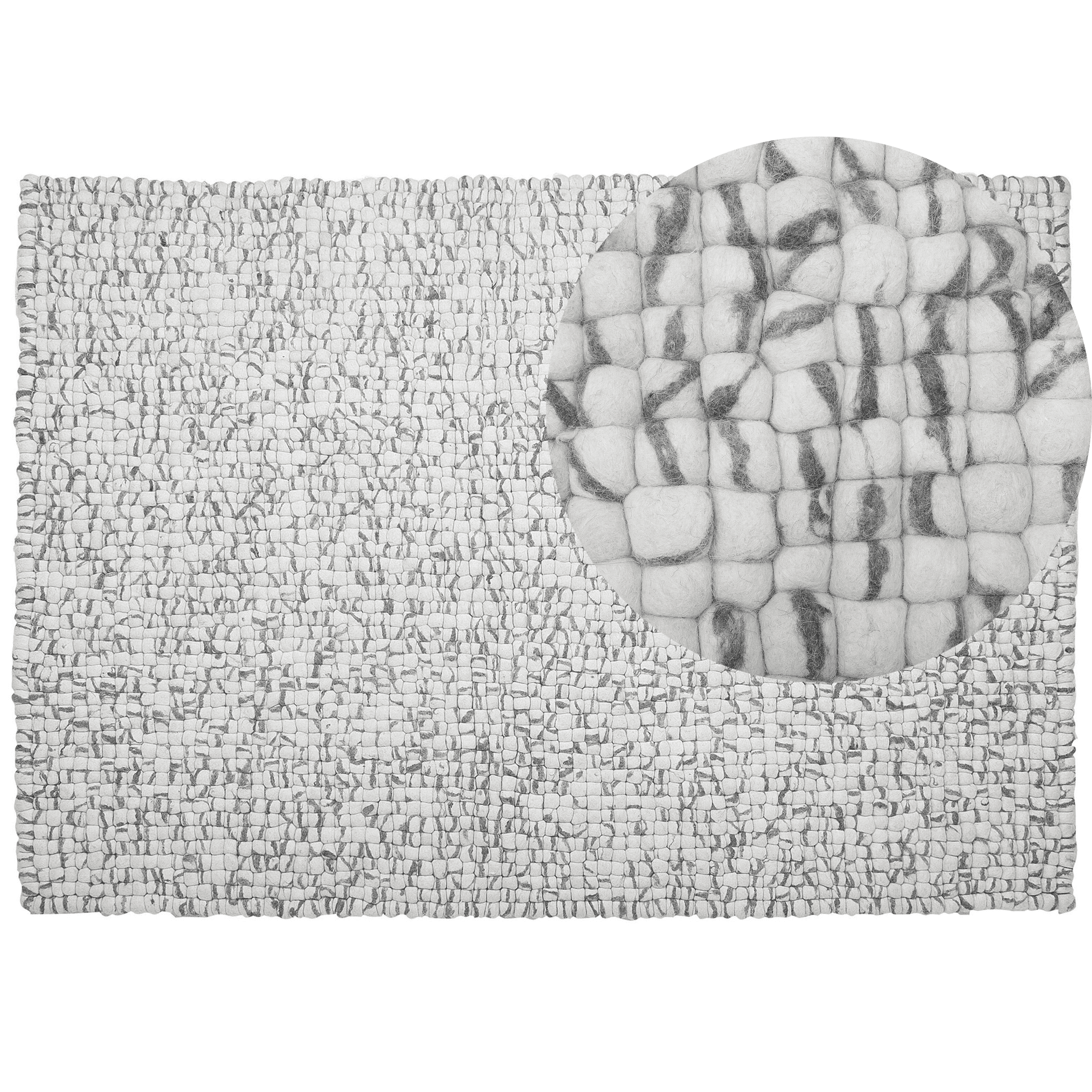 Matto AMDO Vaaleanharmaa 160 x 230 cm