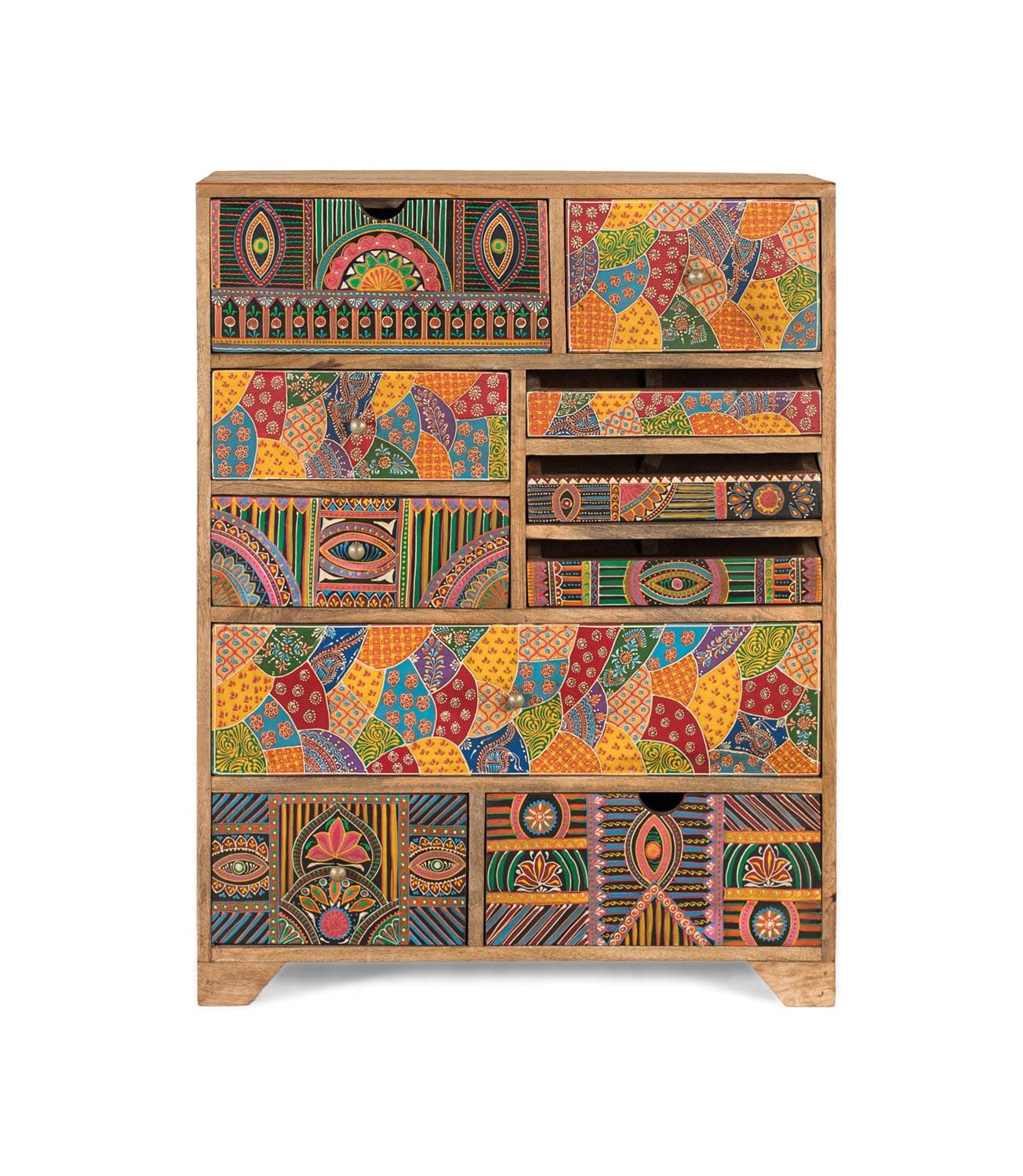 Korkea senkki, valmistettu massiivimangopuusta, 90 cm korkea