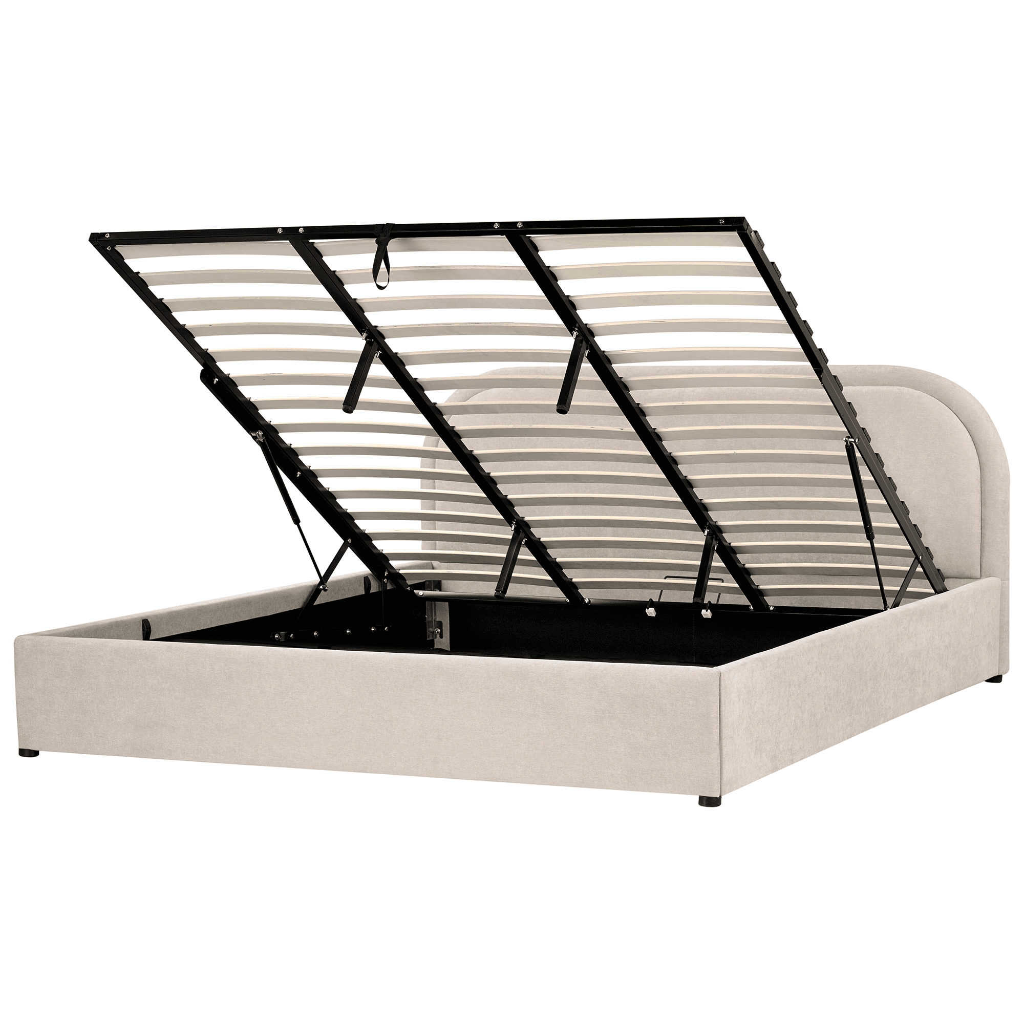 Sänky säilytystilalla kangas QUILLIEN 180 x 200 cm Beige