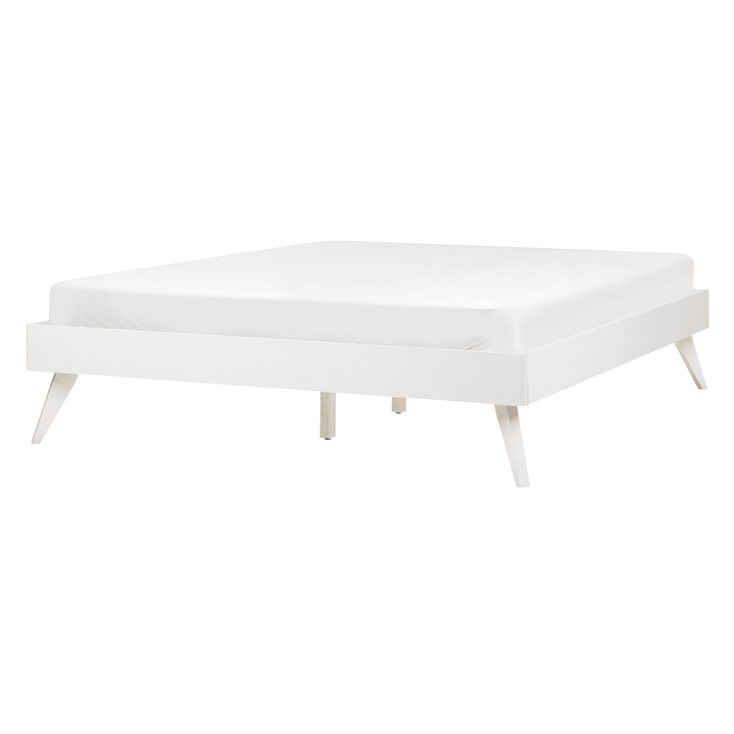 Sänky ilman sängynpäätyä BERRIC 140 x 200 cm Valkoinen