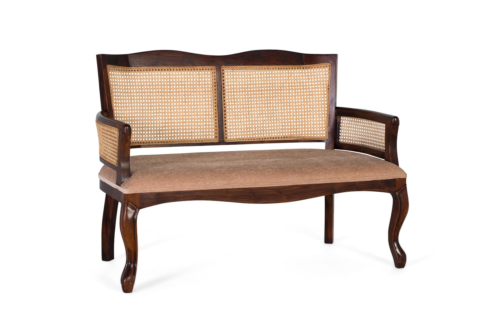 2-paikkainen sohvapenkki akaasiapuusta