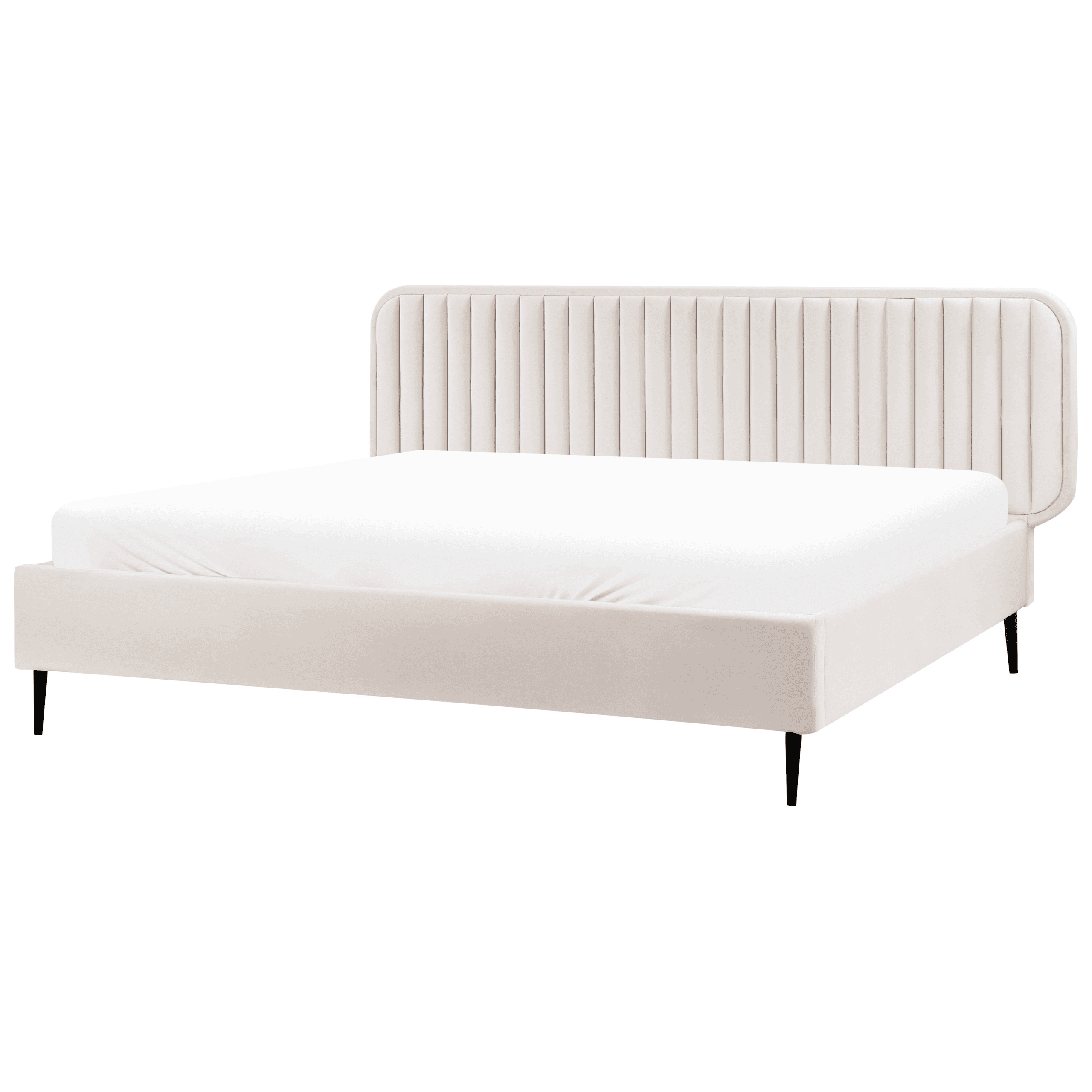 Sänky sametti BRIN 180 x 200 cm Beige