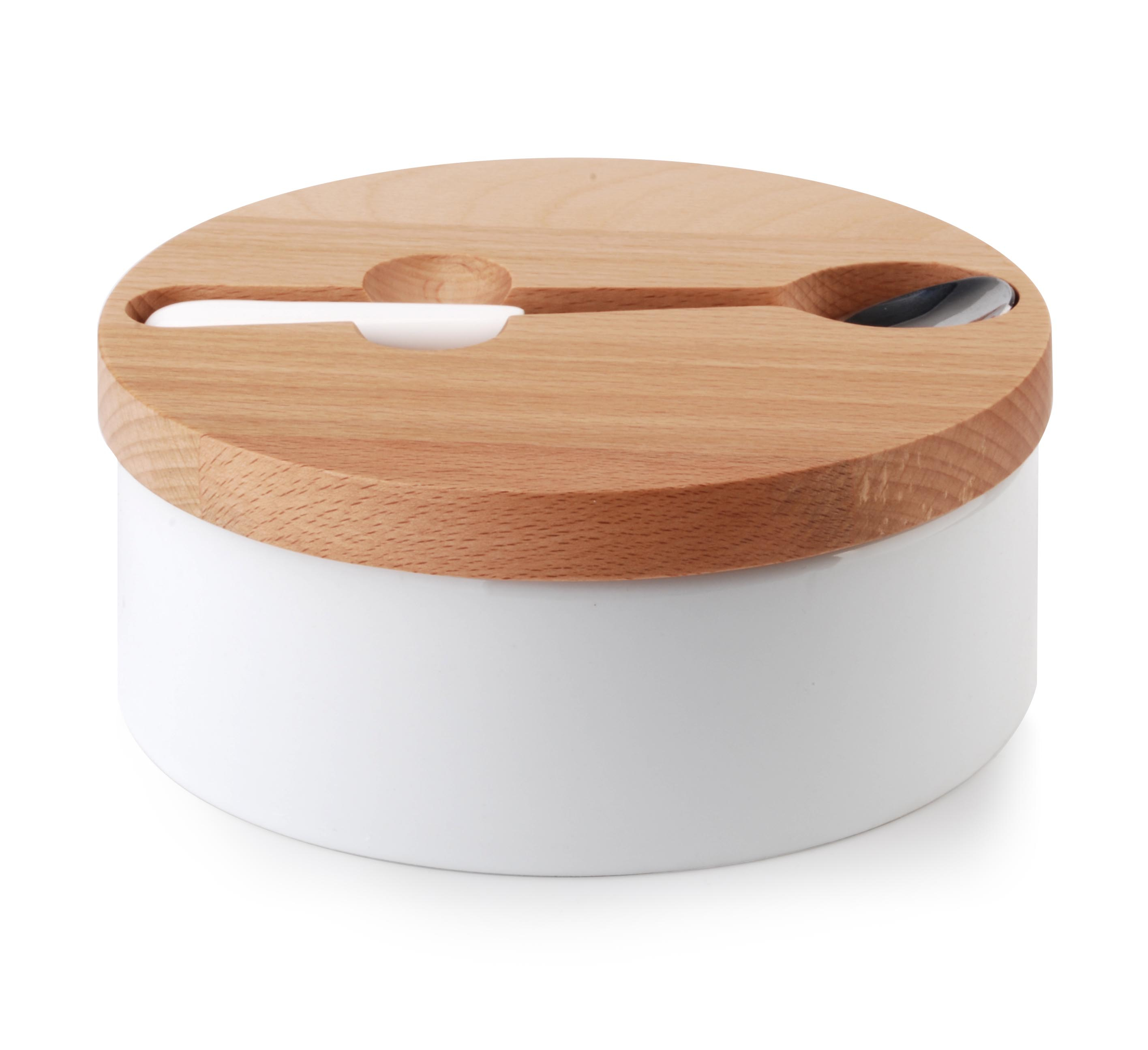Sokerikulho posliini Cookini Basic Kitchen 14,7x6cm valk. 1kpl