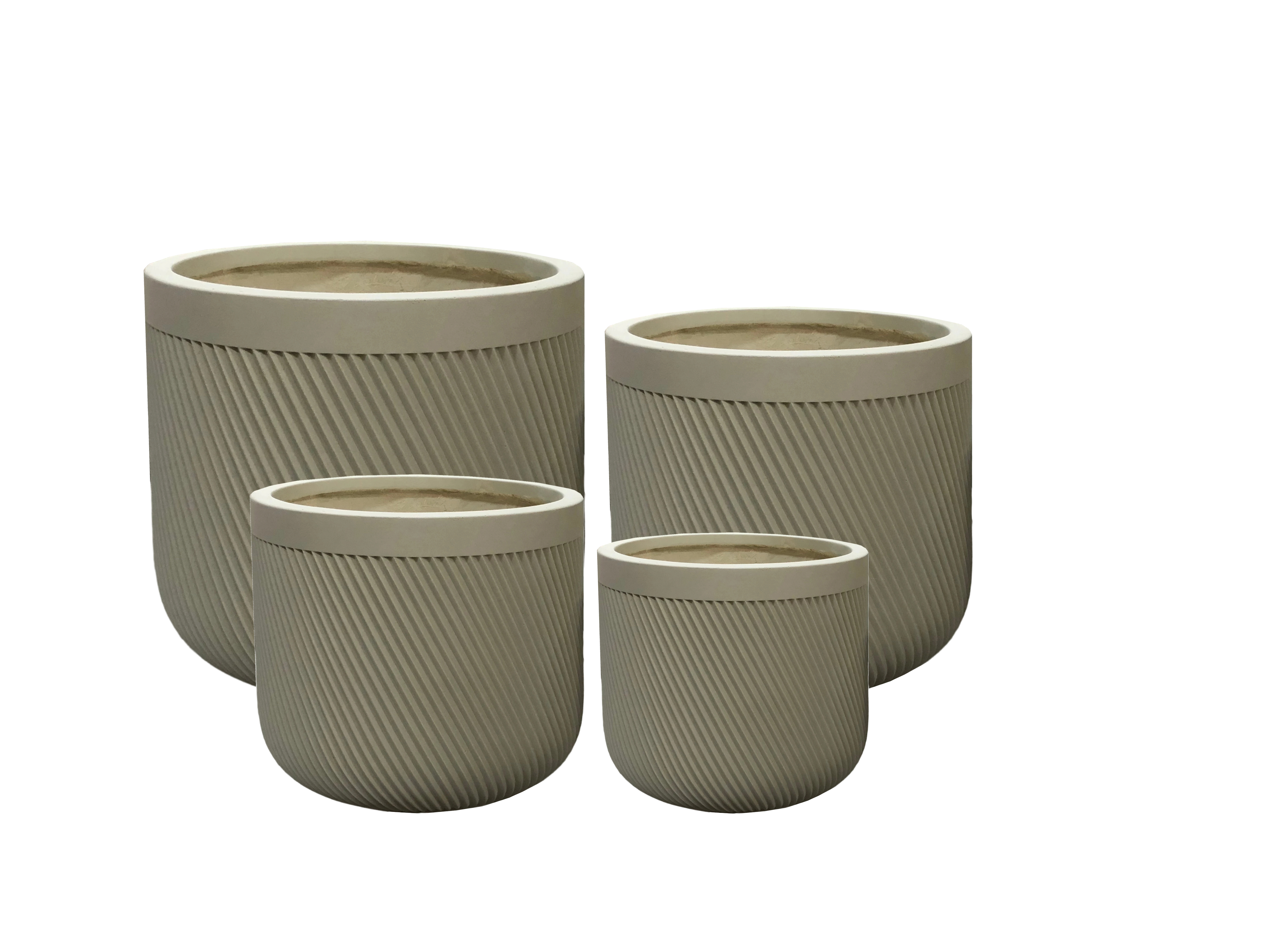 Ruukku fiberclay Hevra Komplet 44x44x42 vihreä 4kpl