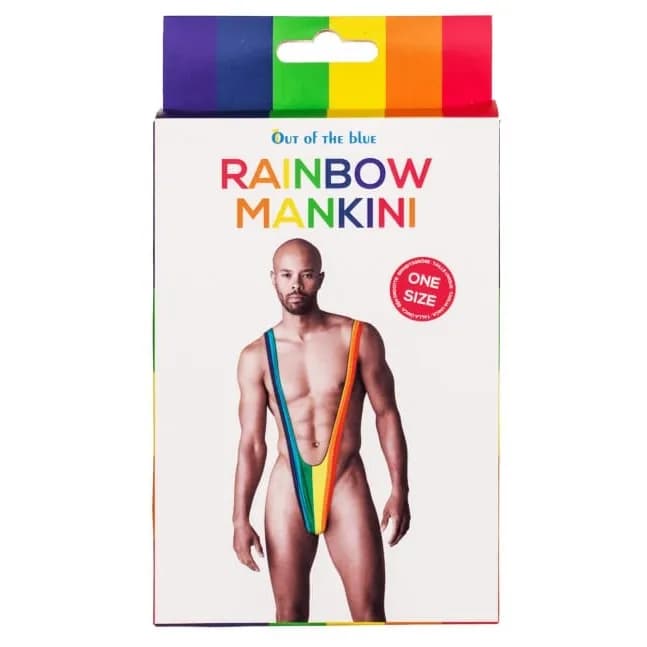 Rainbow Mankini One Size