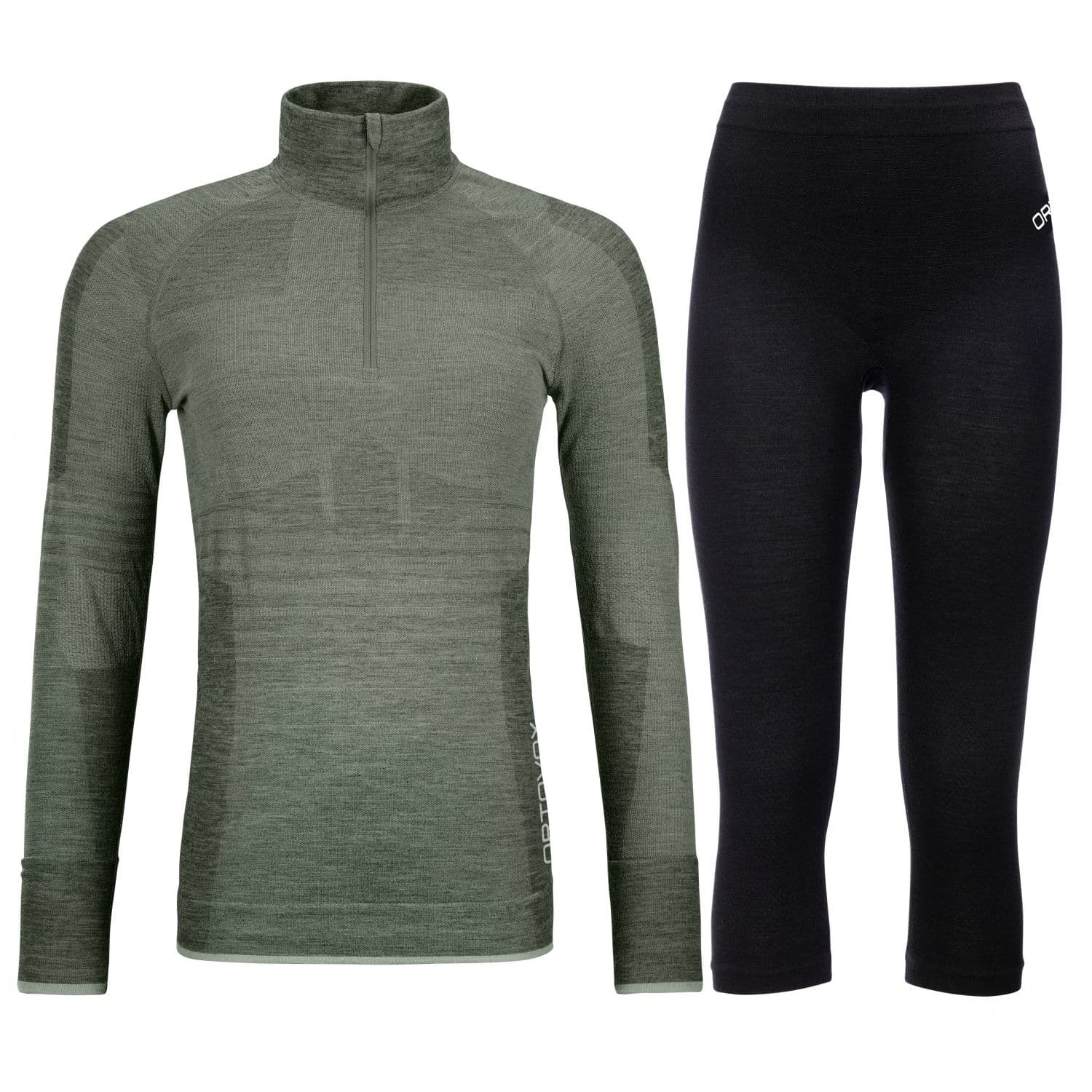 Ortovox 230 Competition 1/2 zip / 3/4 pant, aseta, nainen, harmaa/musta – Ortovox