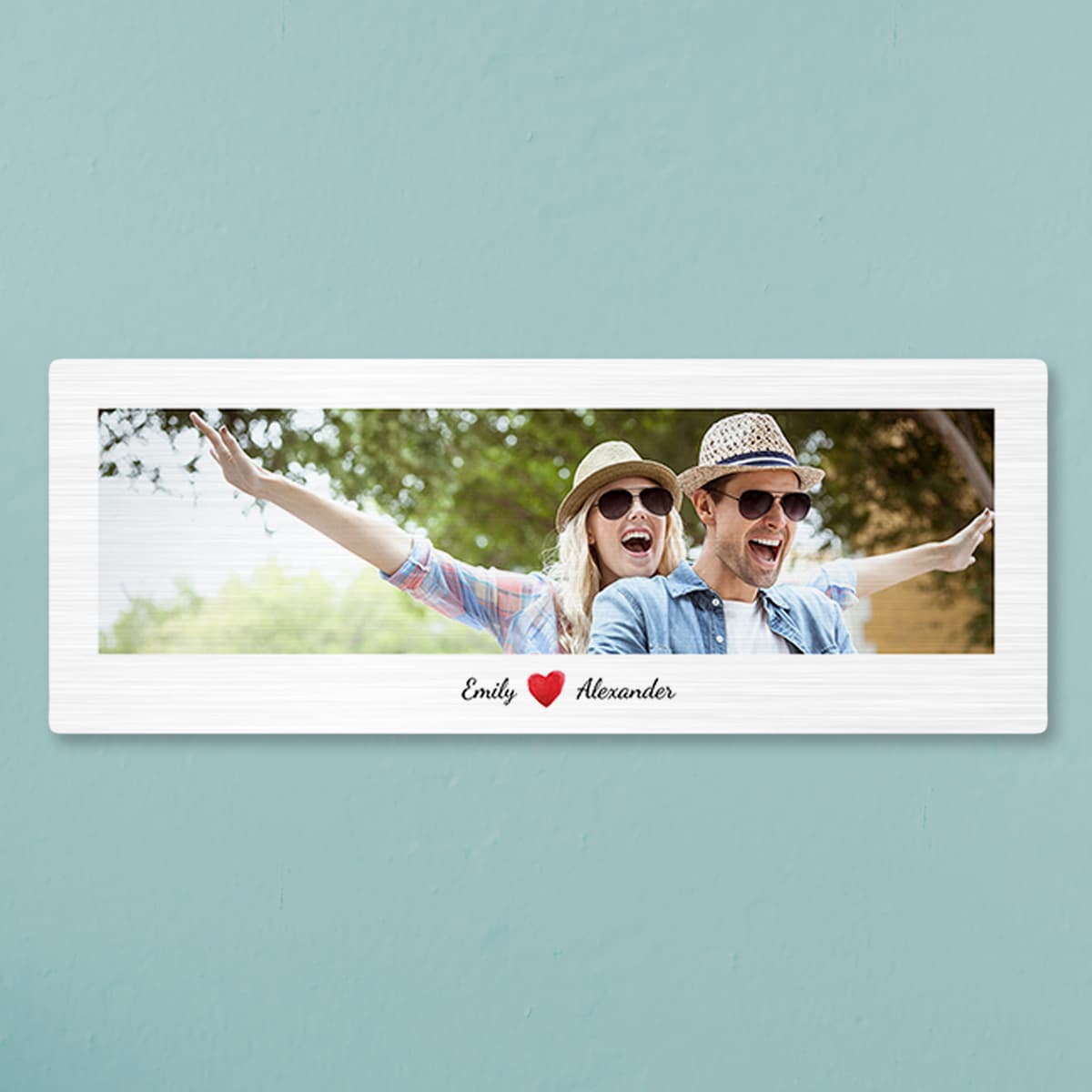 smartphoto Alumiinitaulu harjatulla pinnalla 105 x 40 cm – smartphoto