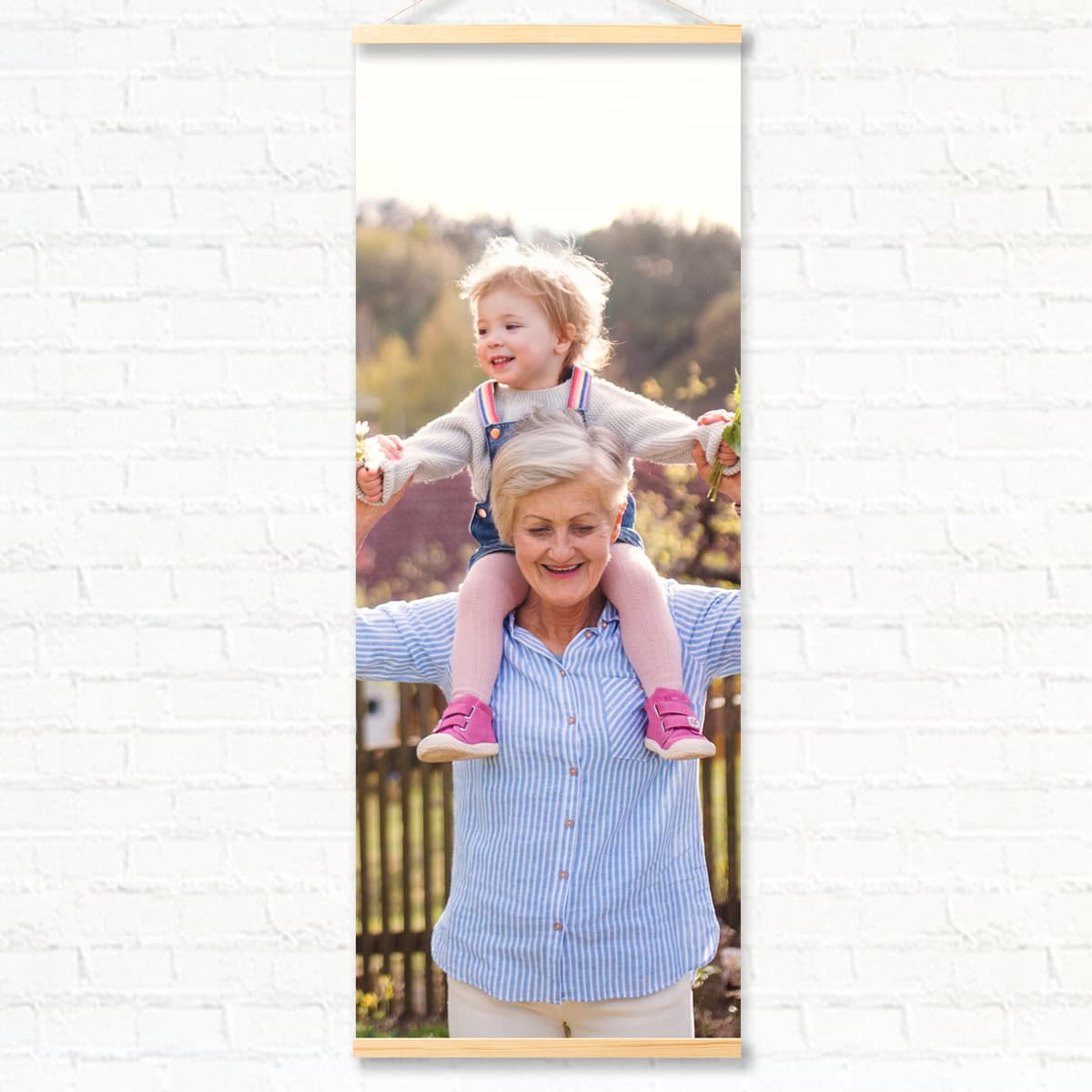 smartphoto Valokuvajuliste ripustimella 40 x 105 cm Puu – smartphoto