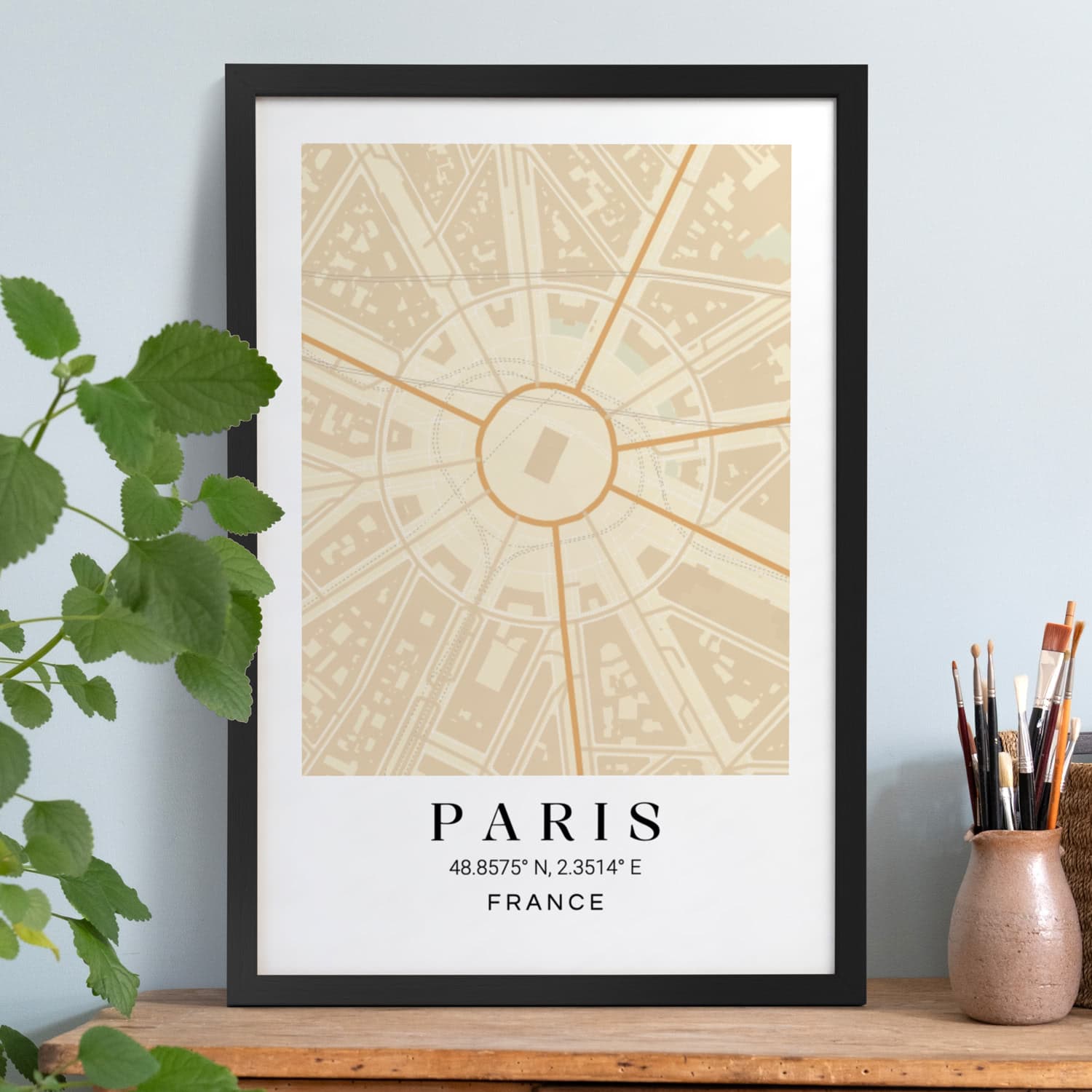 smartphoto Karttajulisteet mustalla kehyksellä 40 x 60 – smartphoto