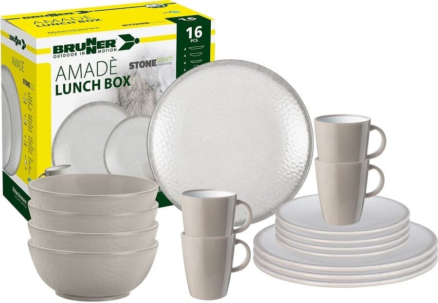 Melamiiniastiasto Amade, liukueste, 16 osaa, Brunner – Brunner