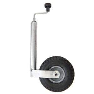 Nokkapyörä 150 kg peltivanne (WW 260x85 ø48 ilmakumipyörä)