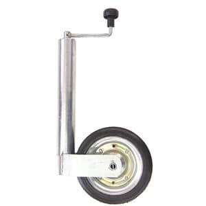 Nokkapyörä 400 kg peltivanne (WW 255x85 ø60 umpikumipyörä)