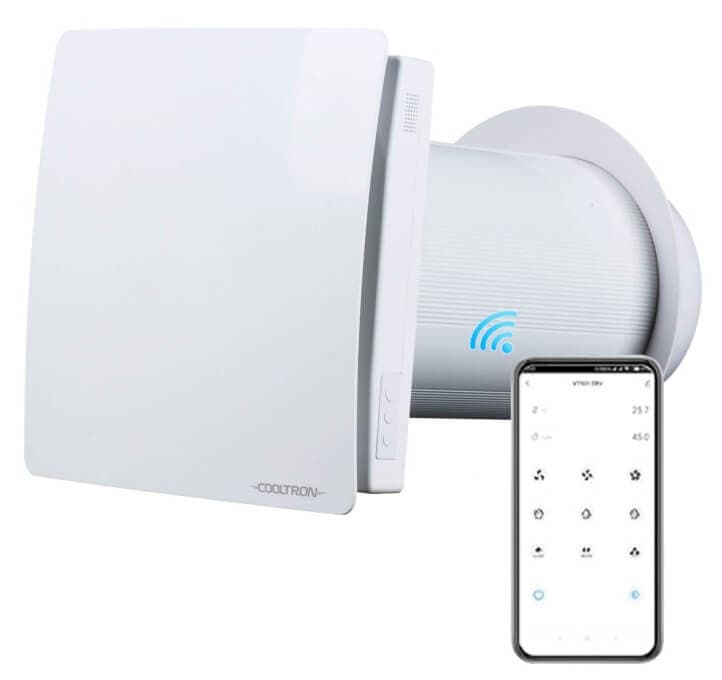 Ilmanvaihtokone Reco 60 SYNC WIFI lämmön talteenotolla, Cooltron – Cooltron
