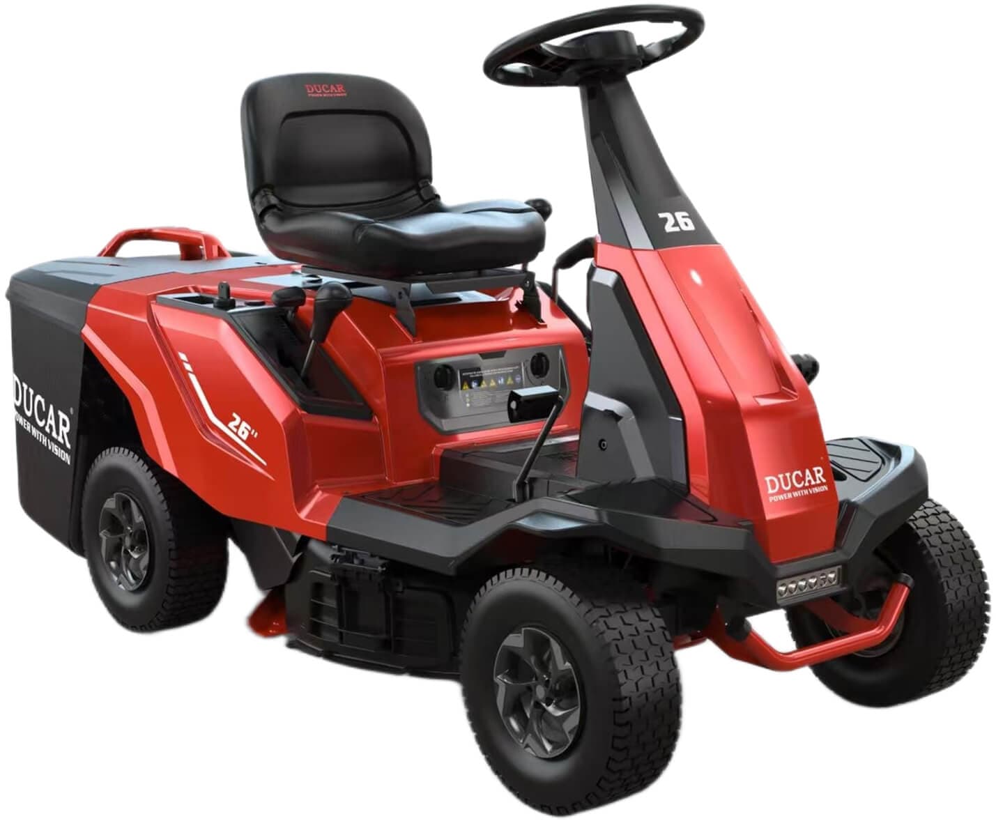 Ajettava ruohonleikkuri DRM26E polttomoottorilla, Ducar – Ducar