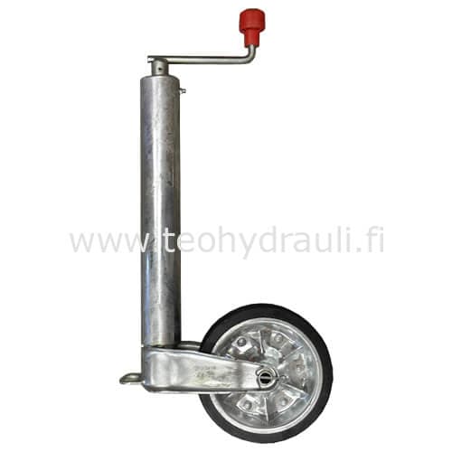 Nokkapyörä, 500 kg, peltivanne, AL-KO 200x50 ø60 umpikumipyörä ) – AL-KO