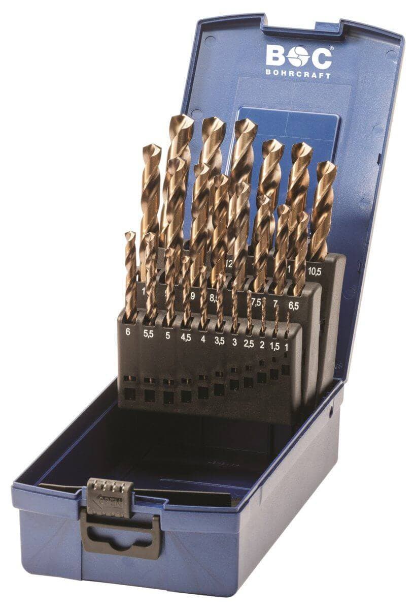 HSS-E CO 5% poranteräsarja, 25 osaa, Bohrcraft – Bohrcraft