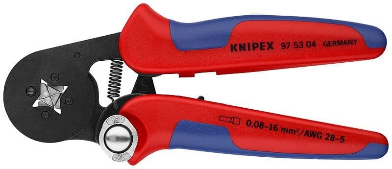 Pääteholkkipihdit 180 mm, nelileukainen puristuspää, Knipex – Knipex