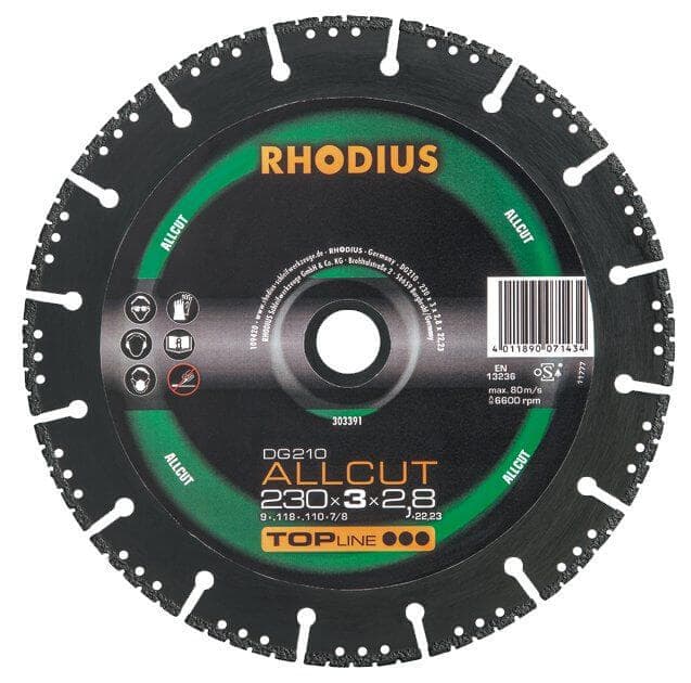 Timanttilaikka Allcut 400 x 3,0 x 3,3 x 25,4 mm, Rhodius – Rhodius