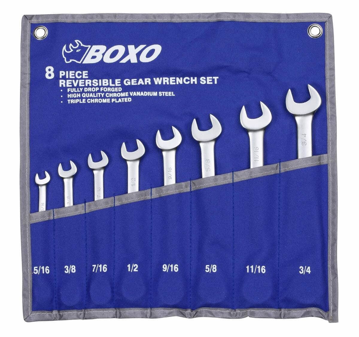Räikkälenkkiavainsarja 5/16"-3/4" (suunnanvaihdolla), Boxo – Boxo