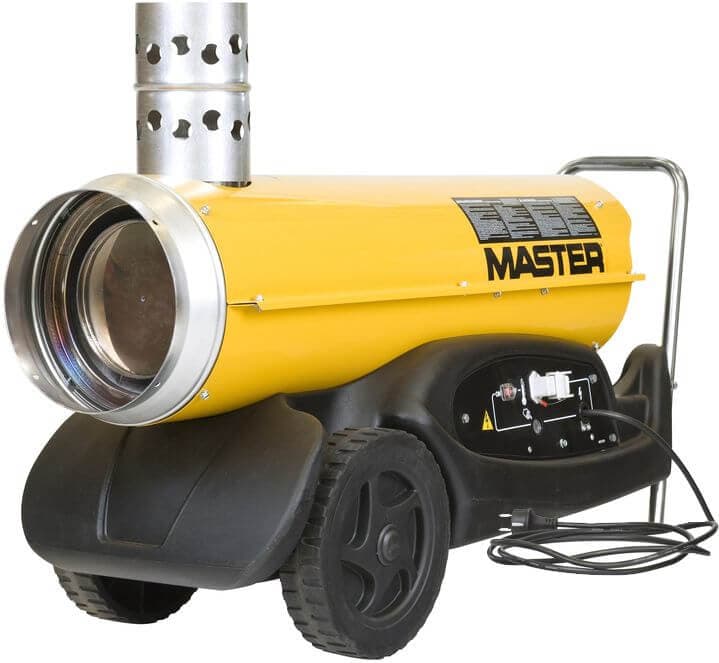 Hallilämmitin BV77E (20 kW) pakokaasunpoistolla, Master – Master