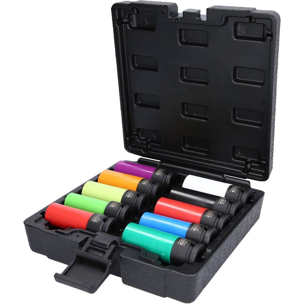 Erikoisvoimahylsysarja alumiinivanteille 1/2" - 10 osaa, KS-Tools – KS-Tools