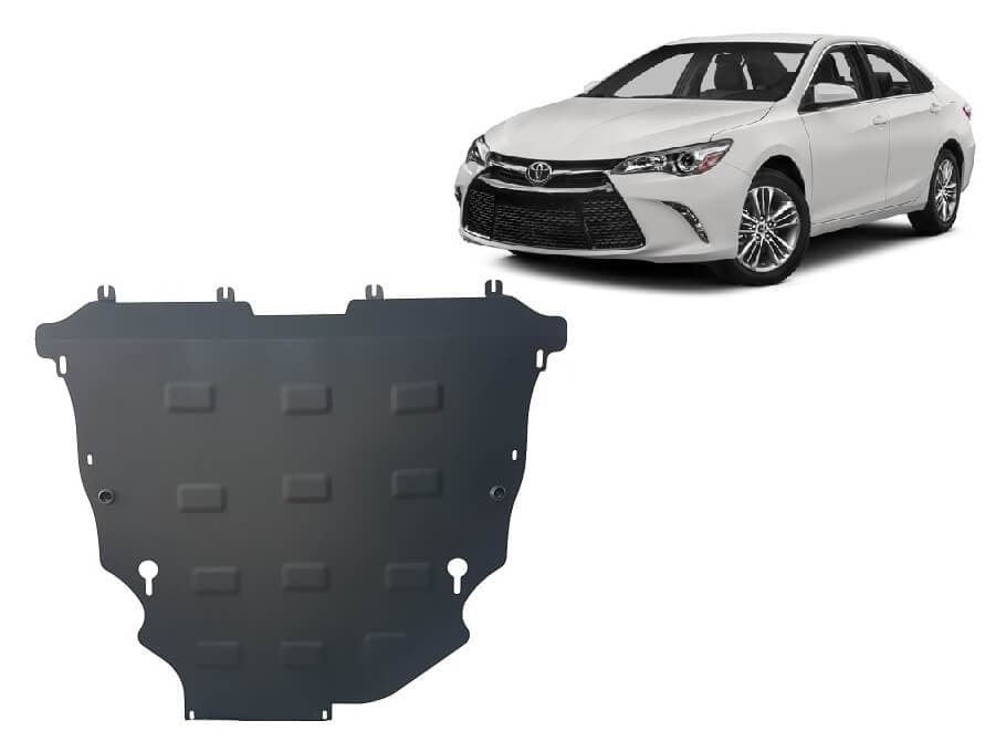 Pohjapanssari Toyota Camry (2018➟), moottori, vaihdelaatikko, jäähdytin, etupuskuri, terästä – Scut Protection