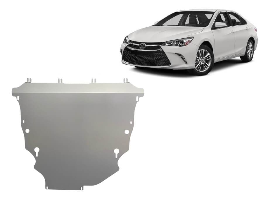 Pohjapanssari Toyota Camry (2018➟), moottori, vaihdelaatikko, jäähdytin, etupuskuri, alumiinia – Scut Protection