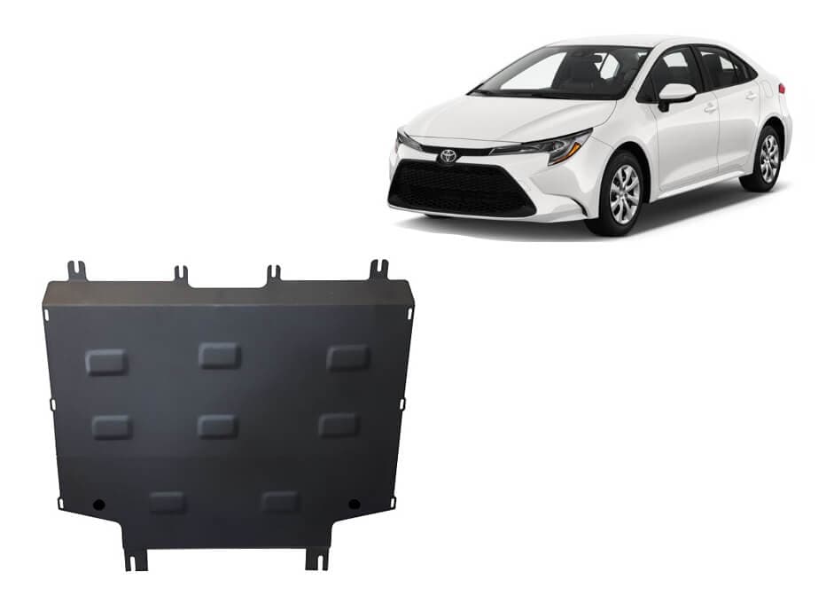 Pohjapanssari Toyota Corolla (2019➟), moottori, vaihdelaatikko, terästä – Scut Protection