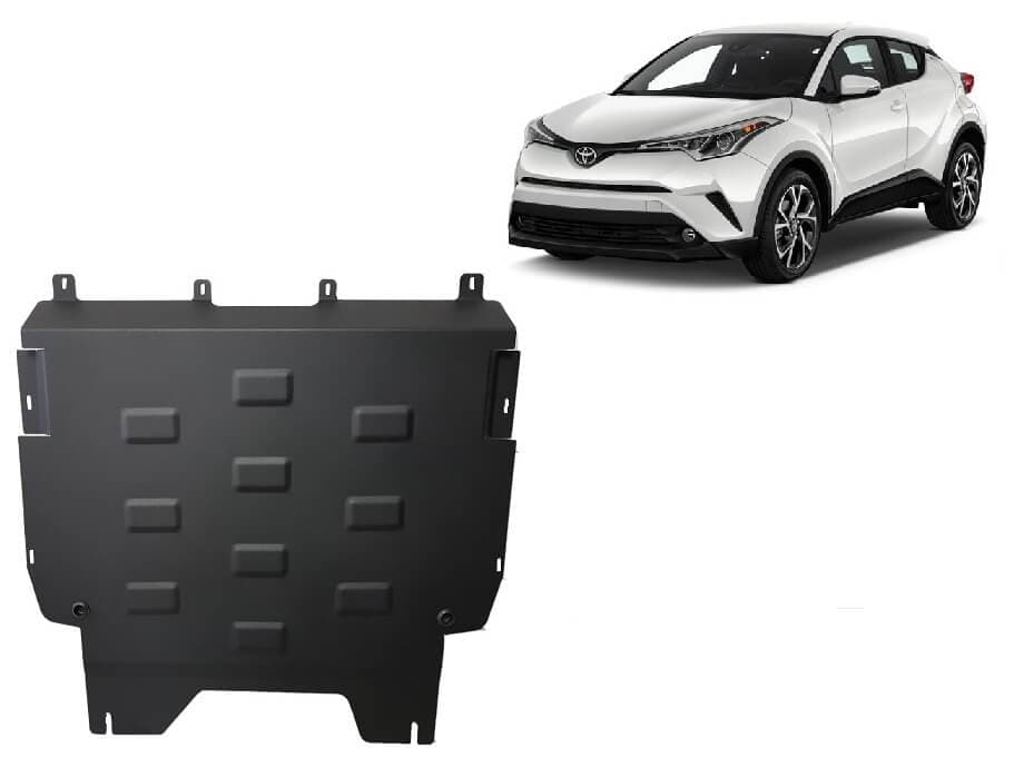 Pohjapanssari Toyota C-HR (2016-2023), moottori, vaihdelaatikko, jäähdytin, terästä – Scut Protection