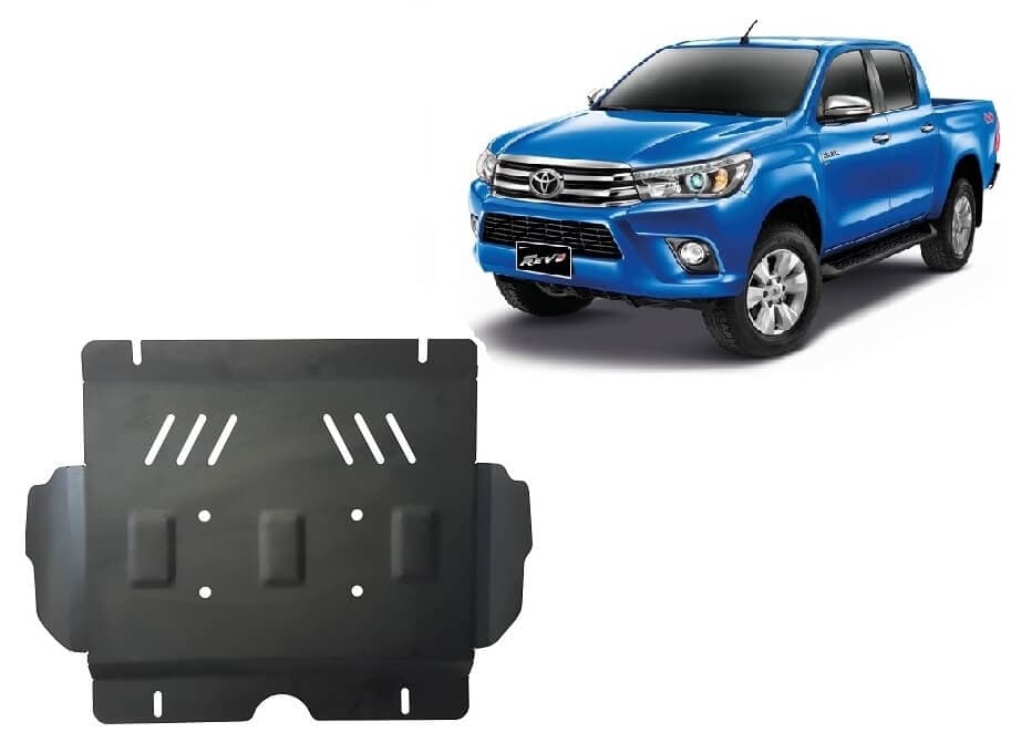 Pohjapanssari Toyota Hilux Revo (2016➟), moottori, terästä – Scut Protection