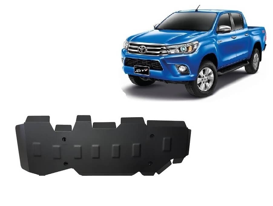 Pohjapanssari Toyota Hilux Revo (2016➟), polttoainetankki, terästä – Scut Protection