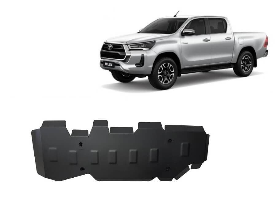 Pohjapanssari Toyota Hilux Invincible (2021➟), polttoainetankki, terästä – Scut Protection