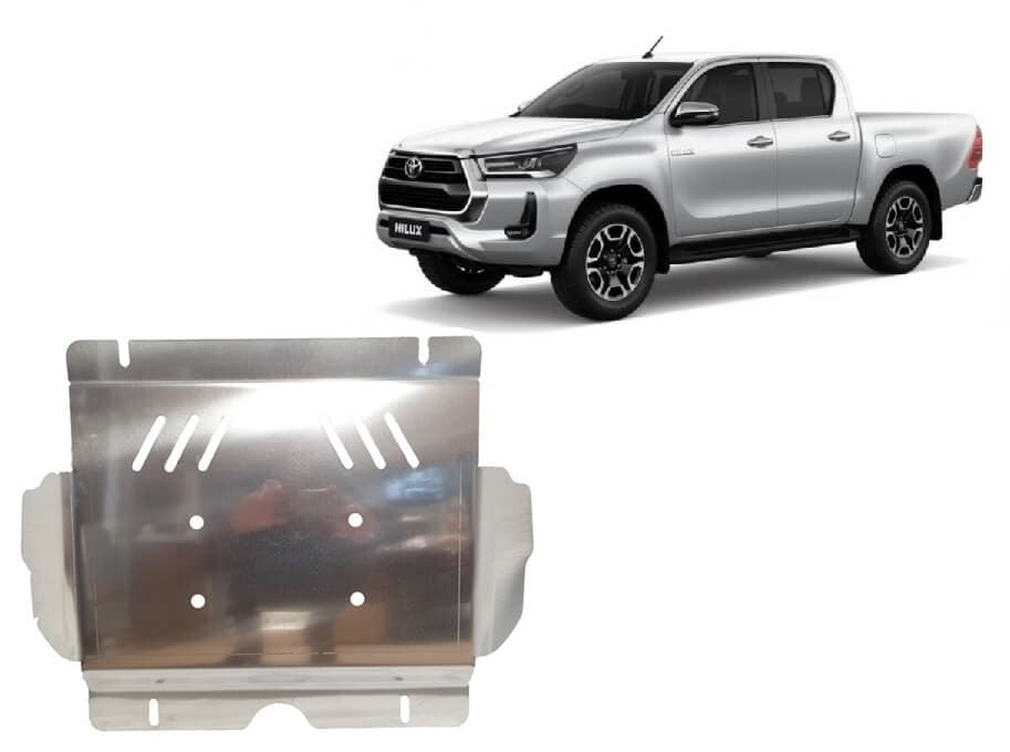 Pohjapanssari Toyota Hilux Invincible (2021➟), moottori, alumiinia – Scut Protection