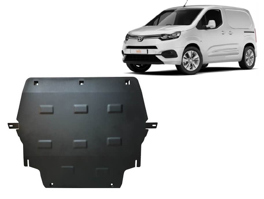 Pohjapanssari Toyota Proace (2016➟), moottori, vaihdelaatikko, jäähdytin, terästä – Scut Protection