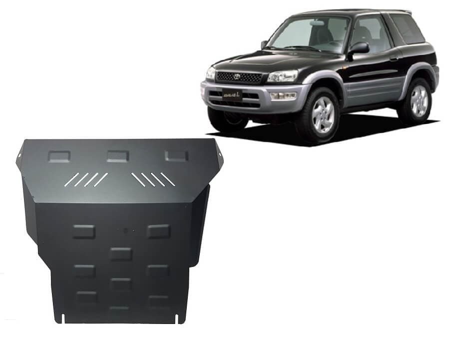 Pohjapanssari Toyota RAV4 (1994-2000), moottori, vaihdelaatikko, jäähdytin, etupuskuri, terästä – Scut Protection