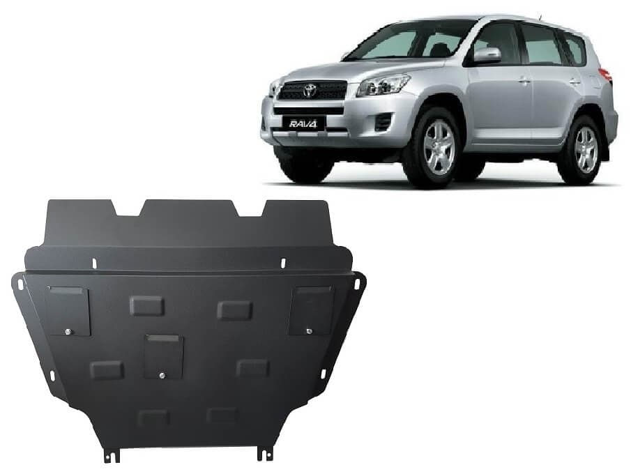 Pohjapanssari Toyota RAV4 diesel (2006-2013), moottori, vaihdelaatikko, jäähdytin, etupuskuri, terästä – Scut Protection