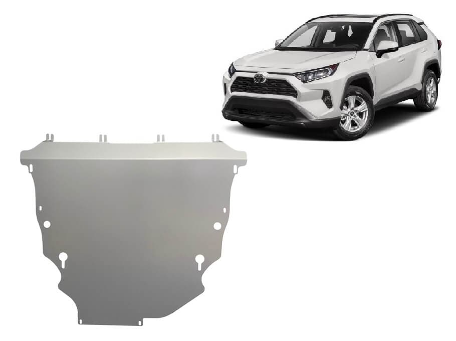 Pohjapanssari Toyota RAV4 (2018➟), moottori, vaihdelaatikko, jäähdytin, etupuskuri, alumiinia – Scut Protection
