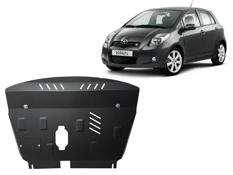 Pohjapanssari Toyota Yaris bensa (2005-2011), moottori, vaihdelaatikko, terästä – Scut Protection